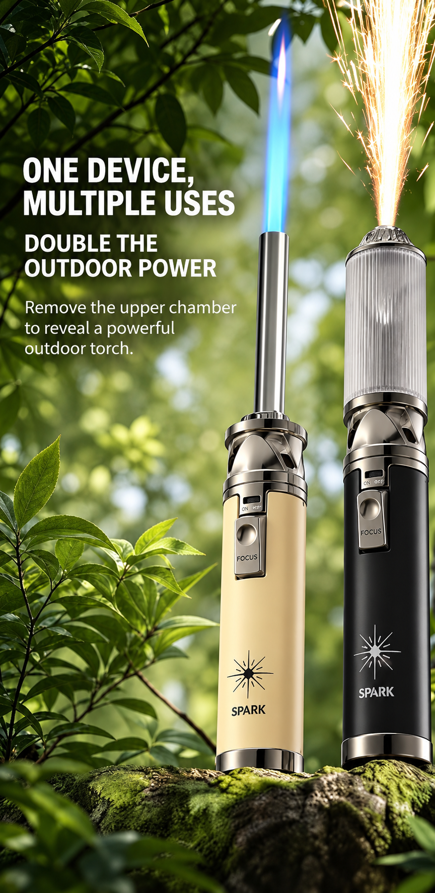 Premium Metal Sparkler Torch Gift Set – Portable Handheld Igniter for Outdoor Events & Festivals
