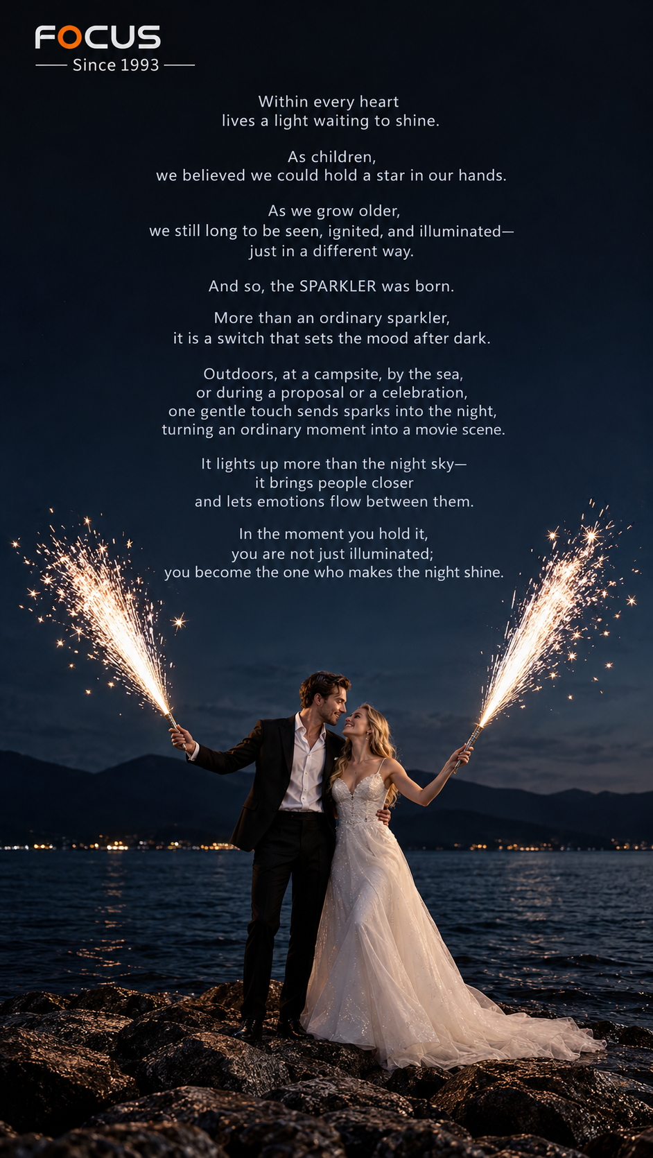 Premium Metal Sparkler Torch Gift Set – Portable Handheld Igniter for Outdoor Events & Festivals